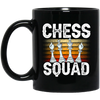 Squad In Sport, Chess Squad Gift, Intelligent Sport, Hobby Player Lover Match Gift Black Mug