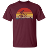 Vintage Biking, Cycling Biker Retro, Riding On Mountain Retro Unisex T-Shirt