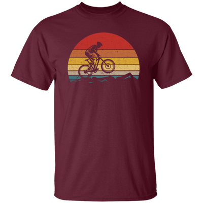 Vintage Biking, Cycling Biker Retro, Riding On Mountain Retro Unisex T-Shirt