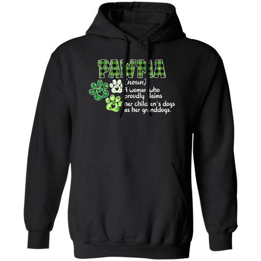 Love Pawma Gift, Patricks Day Gift, Love Pawma Who Is A Woman Pullover Hoodie