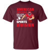 Love Rugby, American Football Gift, American Sport, College Team, Sports Division Unisex T-Shirt