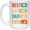 Retro Best Cat Dad Ever Cat Lovers Cat Dad