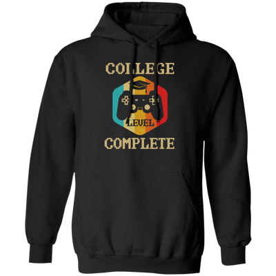 Retro College Level Complete Gamer Graduation Pullover Hoodie