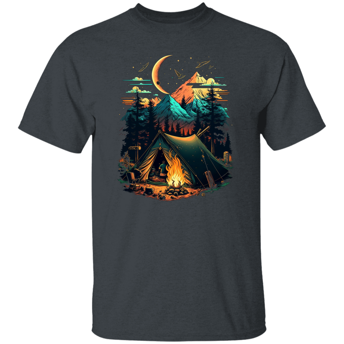 Camping Love Gift, Best Campfire Lover, Camper Gift, Reality Camping Unisex T-Shirt