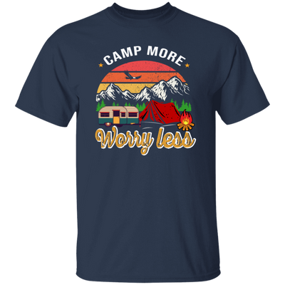 Camp More Worry Less, Funny Wildlife, Retro Hiking (1)