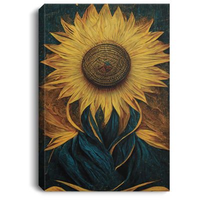 The Sun Tarot Card, Sunflower, Hyper Realistic, In The Style Of Vincent Van Gogh Picture