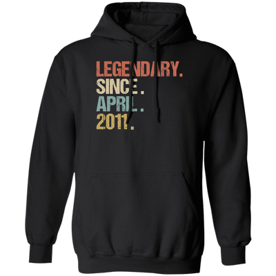 Birthday Gift Legendary Since April 2011 Retro Pullover Hoodie