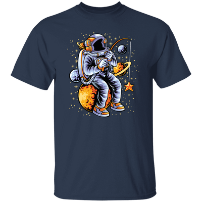 Astronaut Fishing A Star Astronaut Funny Birthday Gift Unisex T-Shirt