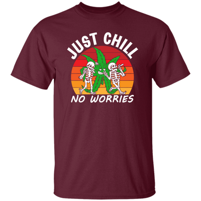 Skeleton Lover Just Chill No Worries Retro Gift Love Horror Gift