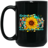 Mother's Gift, Being A Mom Makes My Life Complete, Best Mother In My Life, Colorful Mom Gift Black Mug