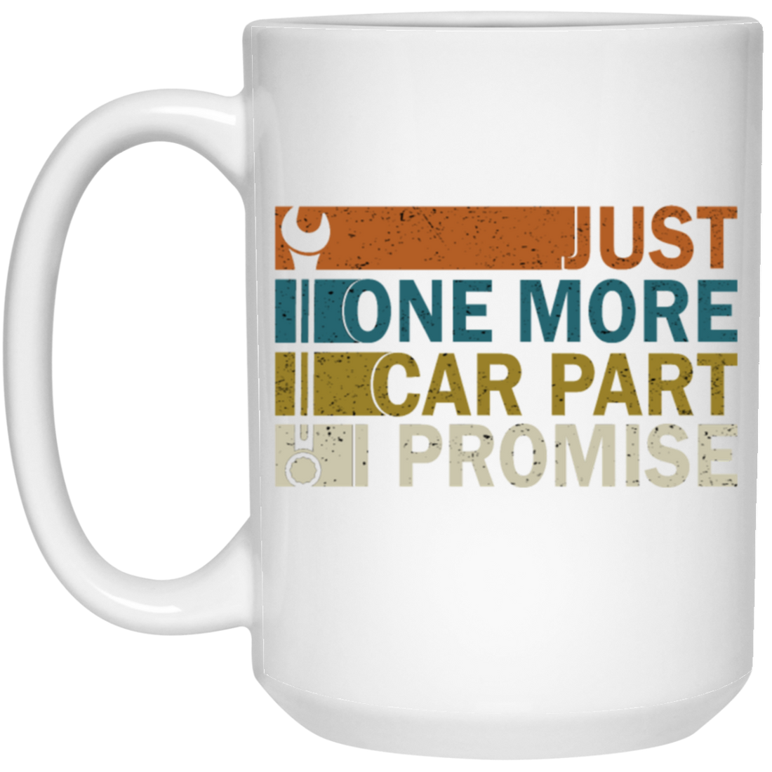 Car Part Lover Retro Style Just One More Car Part Promise