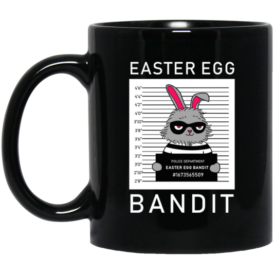 Cute Happy Easter Egg Bandit Easter Bunny