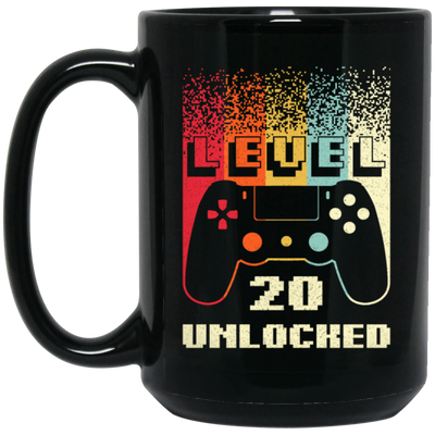 Retro 20th Birthday Gift, Level 20 Unlocked, Play Gaming Lover