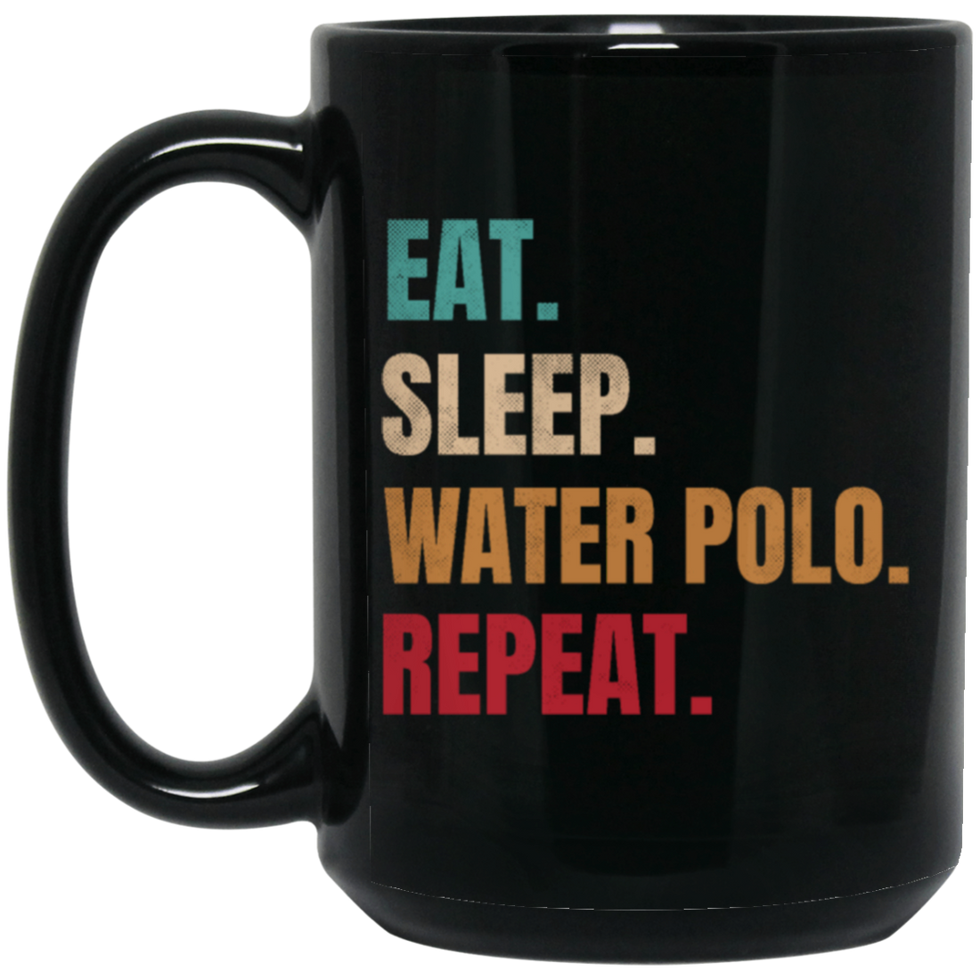 Eat Sleep Water Polo Repeat, Retro Water Polo Player Gift