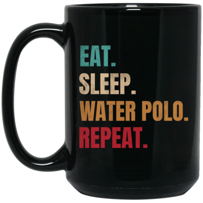 Eat Sleep Water Polo Repeat, Retro Water Polo Player Gift