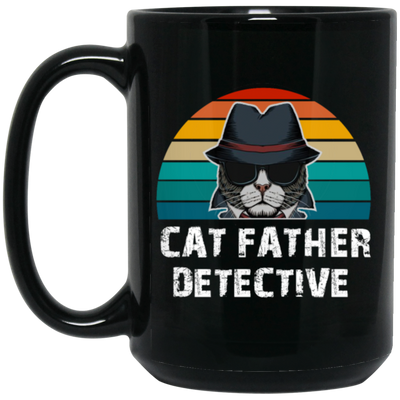 Cat Father Detective Funny, Cat Lover