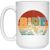 Rider Gift, Retro Ride Gift, Best Ride Ever, Ride Dirt Bike, Motorcross Lover Gift White Mug