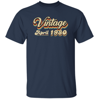 Birthday Gift Vintage April 1980 Unisex T-Shirt