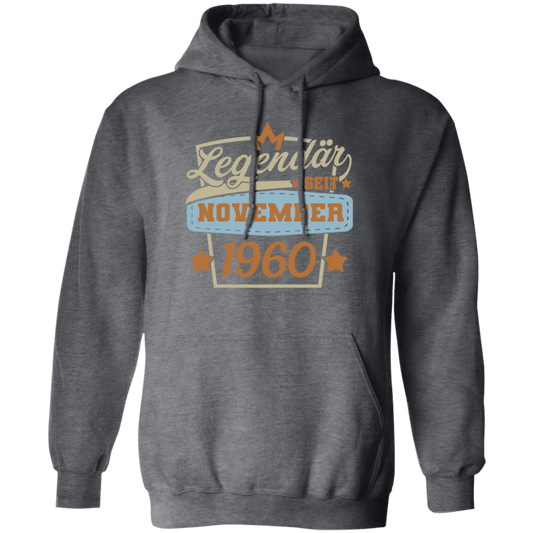 Retro Birthday Legendary Since November 1960 Gift Pullover Hoodie