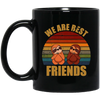 Sloth Friends We Are Best Friends Black Mug