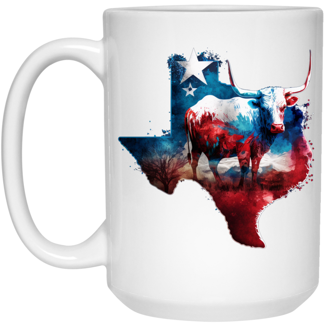 Love Texas, Cow In Texas, Best Of Texas, Best Cow Lover Gift, Texas Cow White Mug