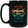 Birthday Vintage Legends Were Born In April 1983 Black Mug