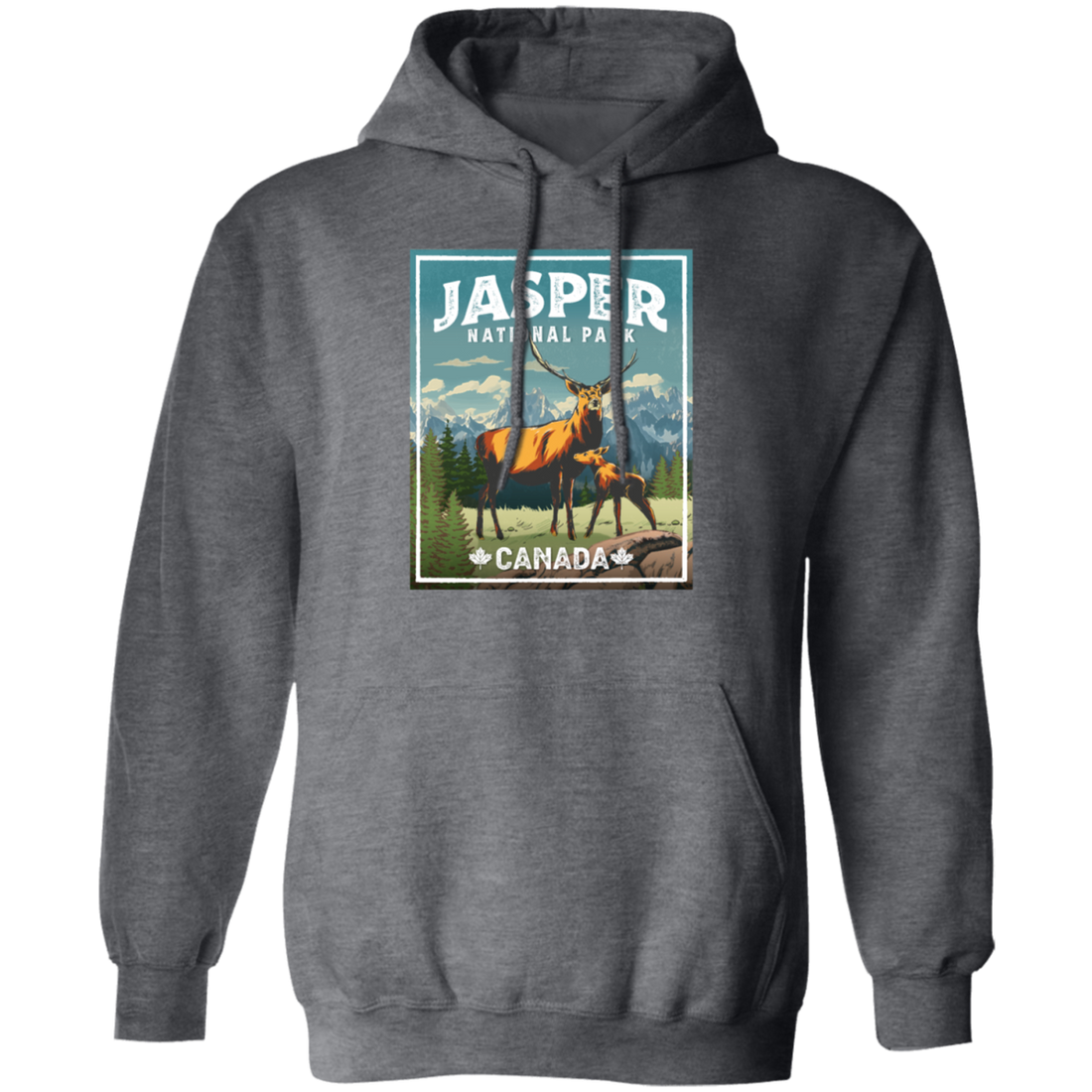 Love Jasper National Park Canada Lover Deer Vintage Look