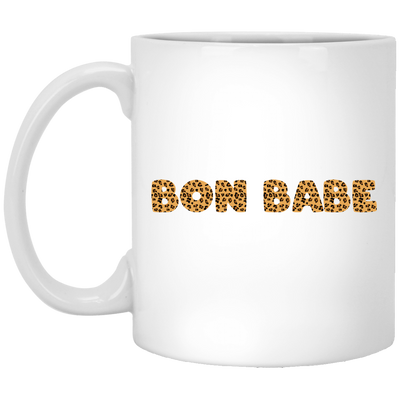Bon Babe Leopard, Love Arbonne, Best Bonbabe Leopard Style White Mug