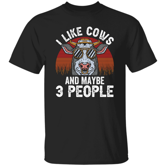 Love Cow, I Like Cow And Maybe 3 People, Just Cow, Retro Cow, Best Cow Ever Unisex T-Shirt