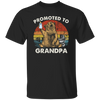 Vintage Promoted To Grandpa Bear, Bear Lover Gift In Vintage Unisex T-Shirt