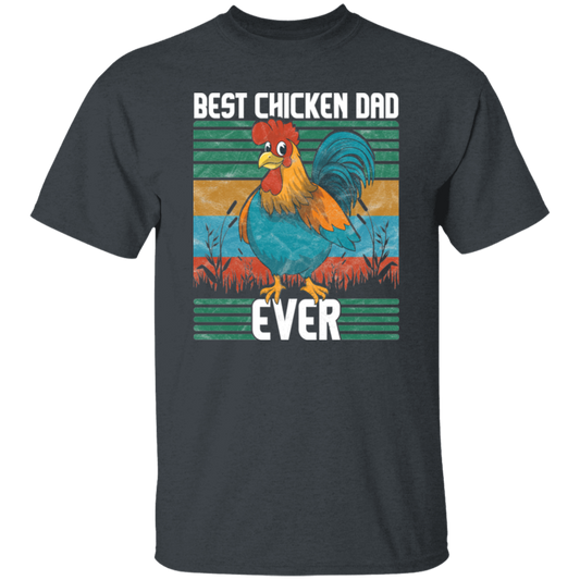 Saying Best Chicken Dad Ever, Distressed Poultry Farmer Gift