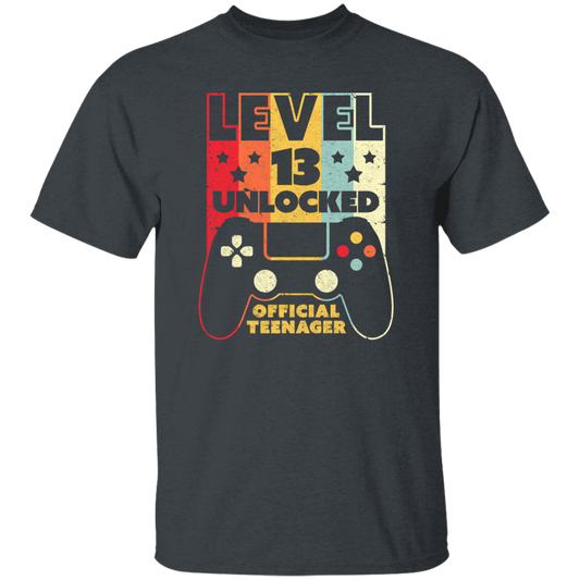 Level 13 Unlocked Official Teenager 13th, Funny Birthday Gift Unisex T-Shirt