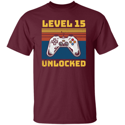 Retro 15th Birthday, Gaming Lover, Gift For Gamer 15 Years Gift Unisex T-Shirt