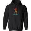 Cool Dabbing Skater Design For Men And Boys Skeleton Vintage Pullover Hoodie