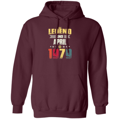 Birthday Gifts Vintage Legend Since April 1979 Pullover Hoodie