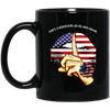 She Is A Good Girl Loves Her Mama American Lips Black Mug