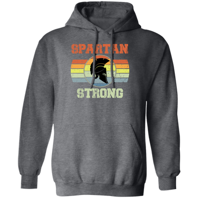 Spartan Strong, Force We Are Stronger, Vintage Spartan, Spartan Retro Style Pullover Hoodie