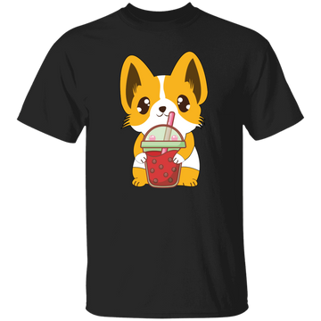 Boba Corgi Cute Dog Drink Milk Tea, Corgi Cute Dog