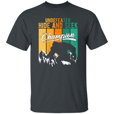 Funny Bigfoot Undefeated Hide And Seek Champion Unisex T-Shirt
