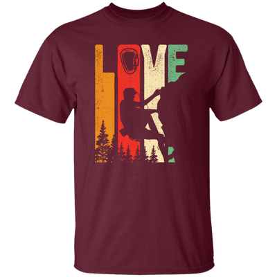 Retro Cool Rock Climbing, Mountain Climbing Tools Unisex T-Shirt