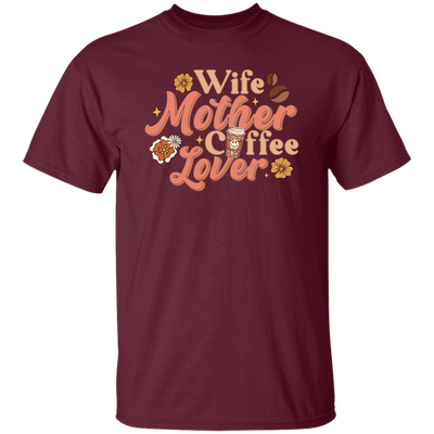 Love Wife Gift, Mothers Gift, Coffee Lover, Retro Love Coffee, Best Wife Unisex T-Shirt