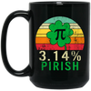 Funny Pi Day Shirt 3.14_ Pirish Vintage Irish