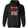 Love Book, I Am A Book-dragon, Not A Bookworm, Retro Book Gift Pullover Hoodie