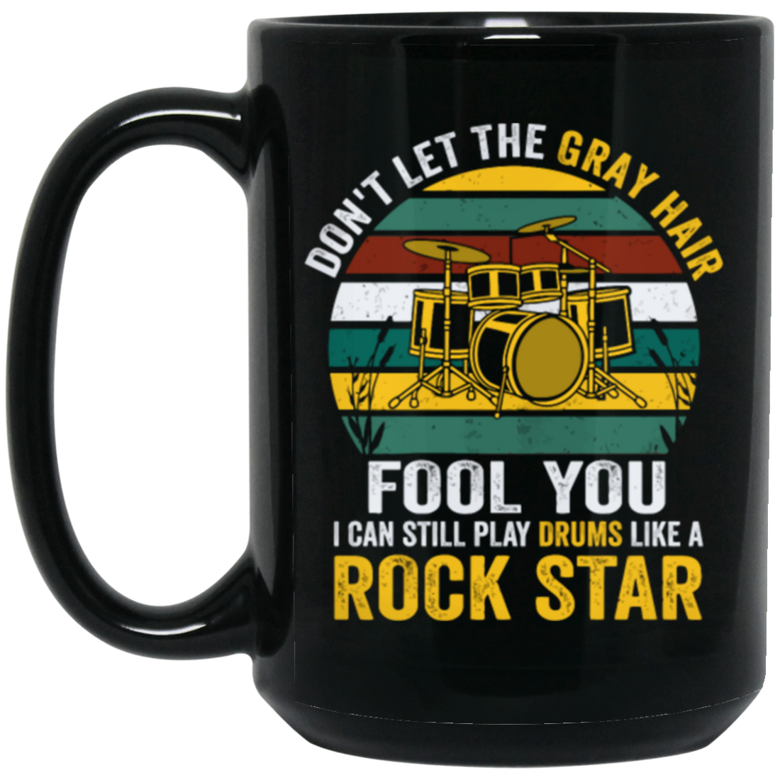 Drumming Player Vintage, I Play Drums Like A Rock Star