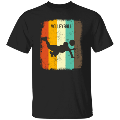 Retro 70s Vintage Volleyball Player Mens Gift Sporty Volleyball Lover Unisex T-Shirt