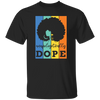 Black Hair Unapologetically Dope Retro Messy Bun Gift