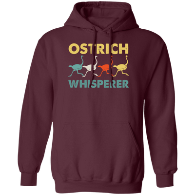 Vintage Ostrich Whisperer Retro, Love Ostrich, Retro Ostrich Pullover Hoodie