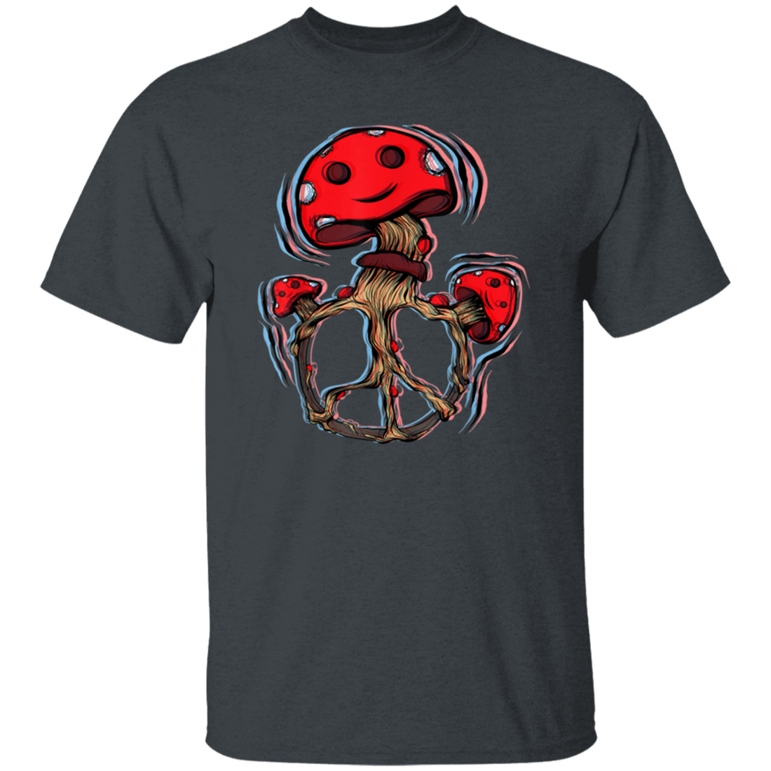 Peace Sign, Trippy Magic Mushrooms, Hippie Lover