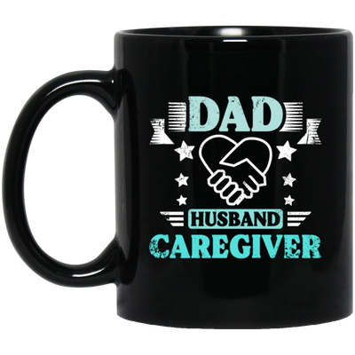 Nurse Gift, Geriatric Nurse, Dad Gift, Husband Caregiver, Love Caregiver Black Mug