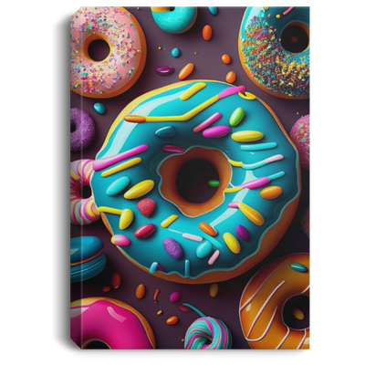 Donut Lover, Colorful Donut Of The Life, Kid Lover Gift Canvas